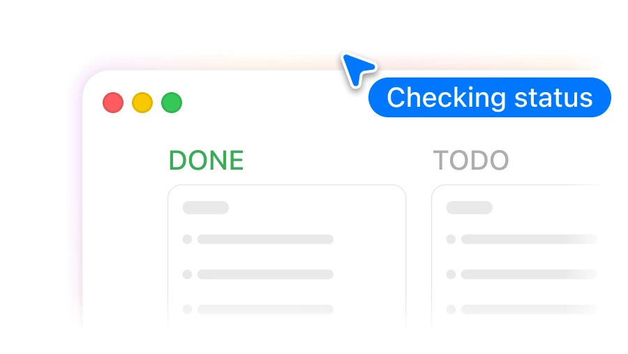 Computer use status illustration